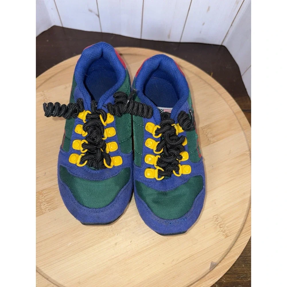 Polo Ralph Lauren Colorblock Oryion II Suede Sneakers Kids Size‎ 8 Toddler